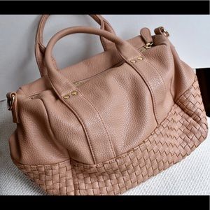 Faux leather dusty rose pink purse